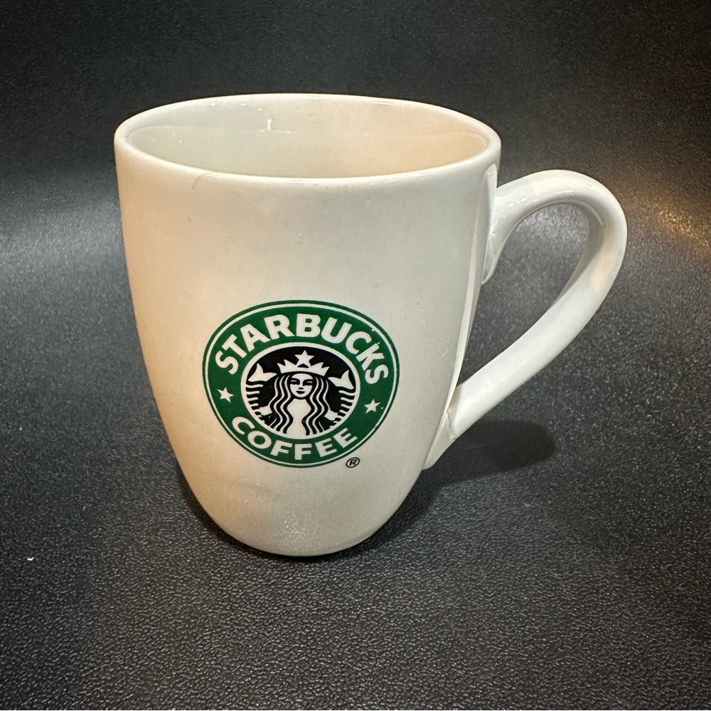 Vintage Starbucks Logo White Coffee Mug